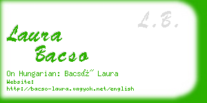 laura bacso business card